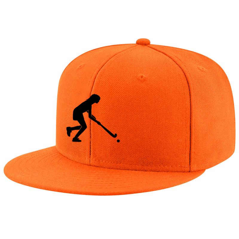 Girl Playing Hockey Cap