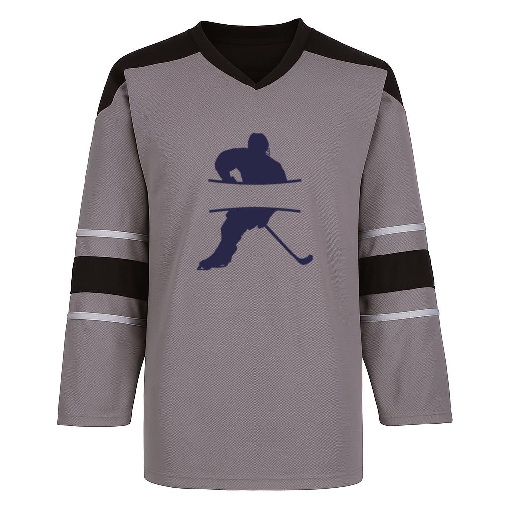 Hockey Player Label Silhouette Hockey Jersey