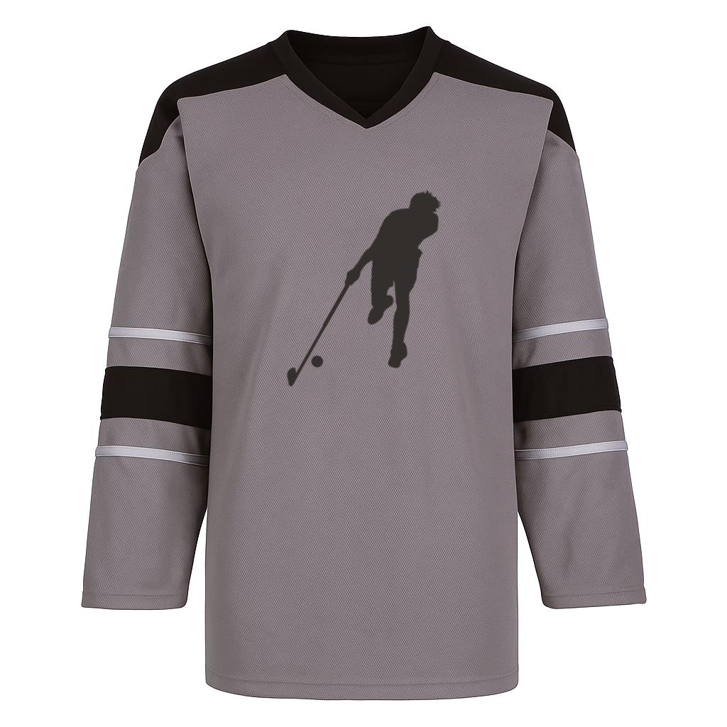 Hockey Player Reaching For The Ball Hockey Jersey