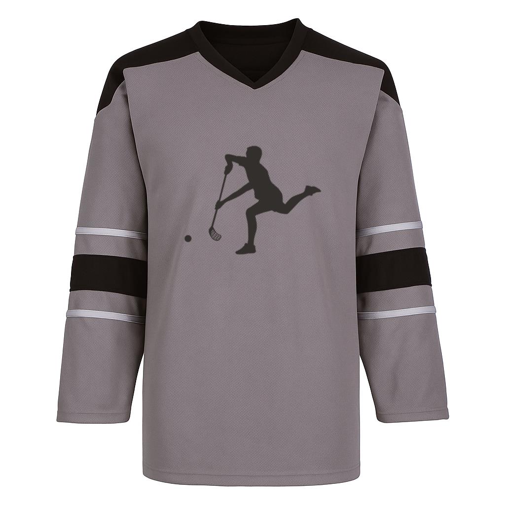 Hockey Player Running Silhouette Hockey Jersey