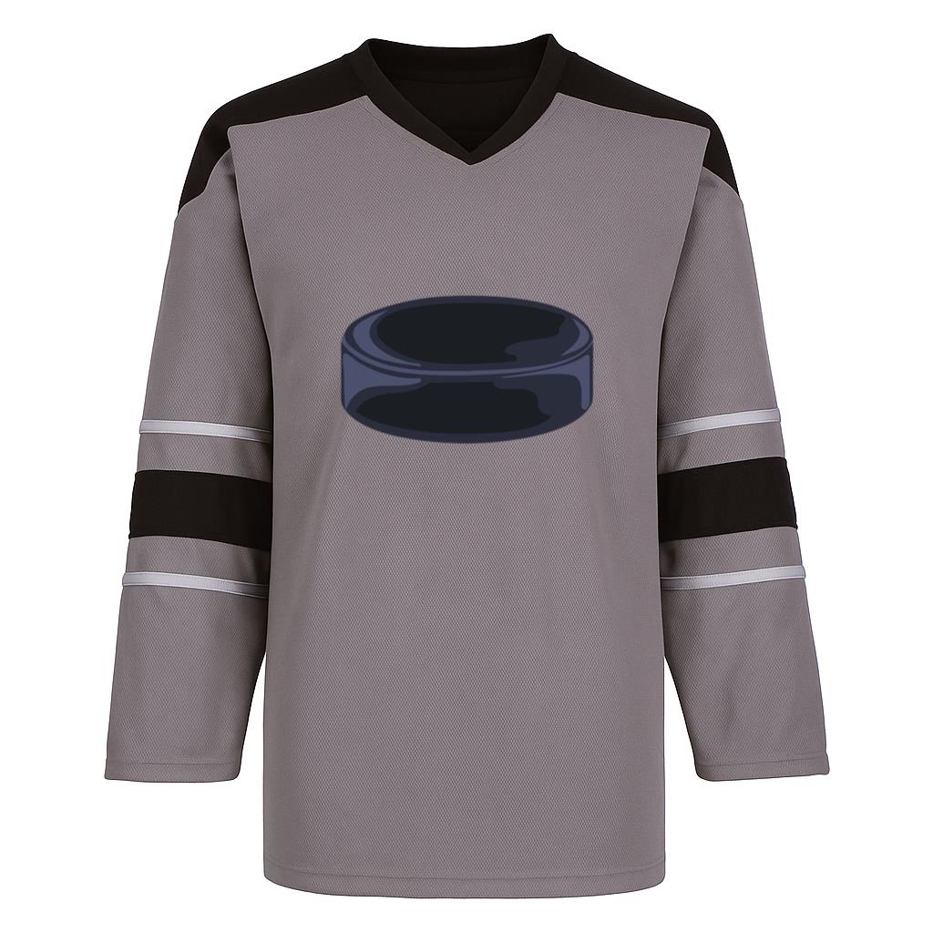Hockey Puck Simple Illustration Hockey Jersey