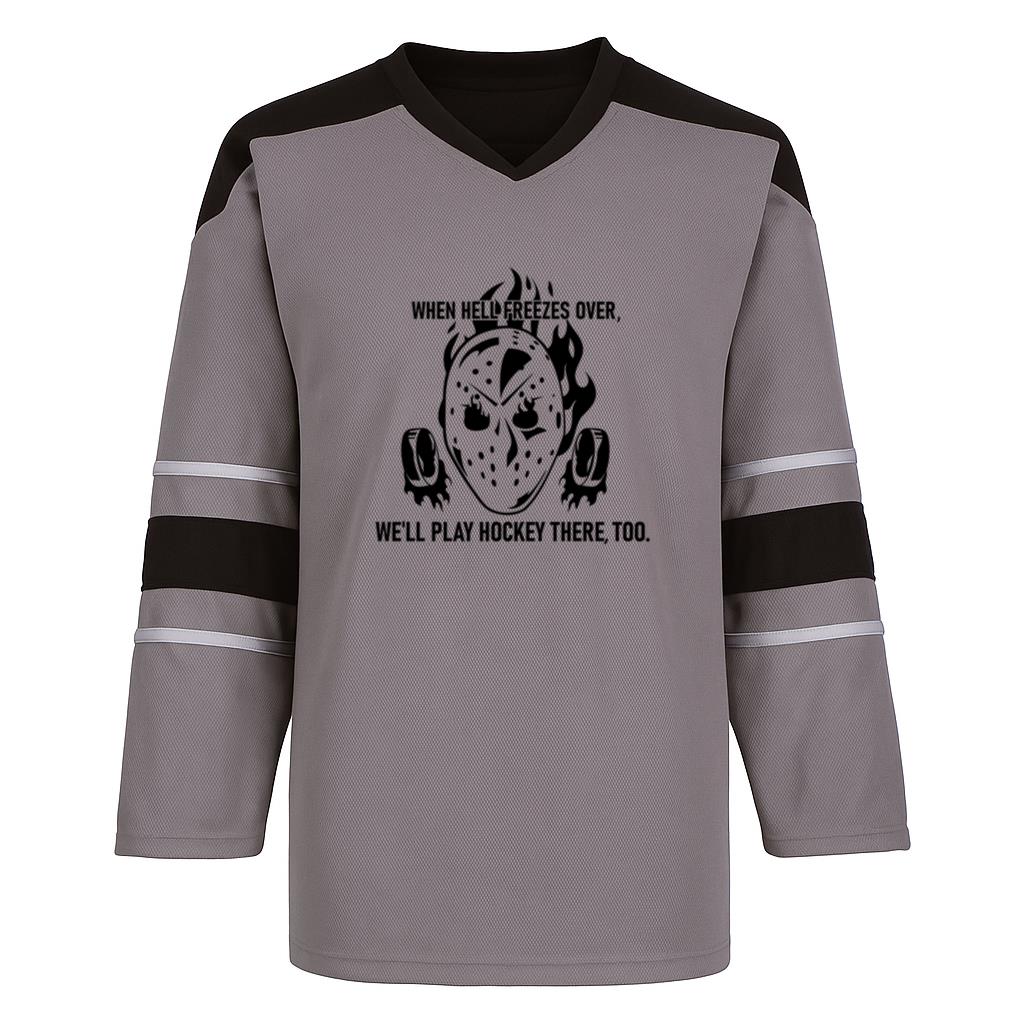 Ice Hockey Helmet Badge Quote Hockey Jersey