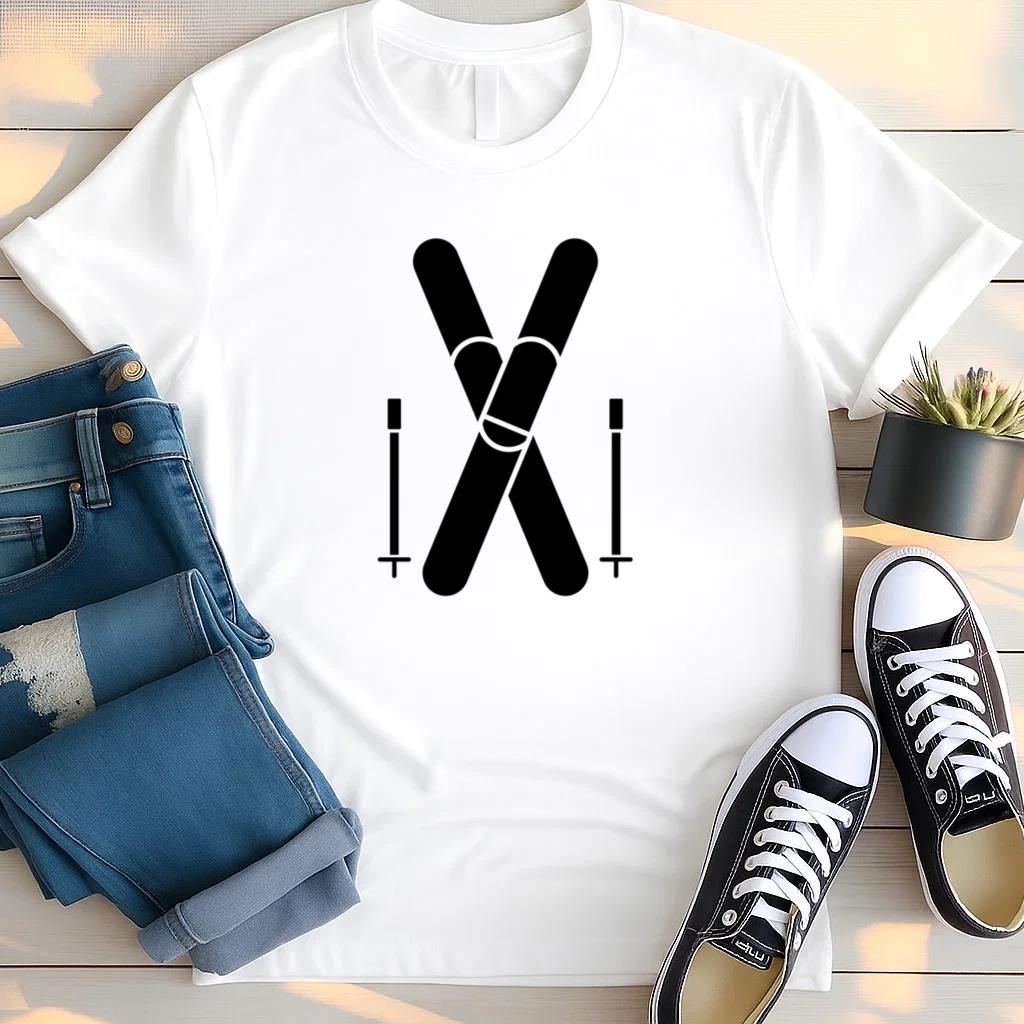 Ski Equipment Icon T Shirt