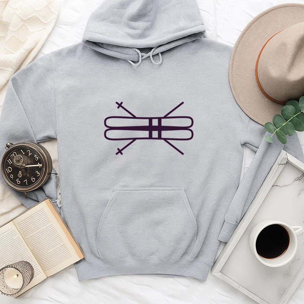 Skis Equipment Stroke Hoodie